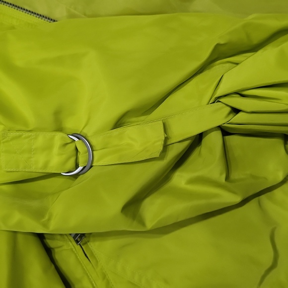 EUC Ellen Tracy women's lime green windbreaker athletic athleisure jacket, M - Picture 11 of 15
